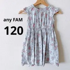 any FAM 花柄ノースリーブワンピース 120