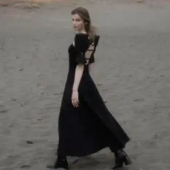 melt the lady フィクルラインドレス black