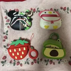 エアポッドケースセット ユニークデザイン　4点セット