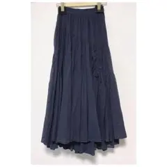 ★ asymmetric tiered cotton-voile skirt