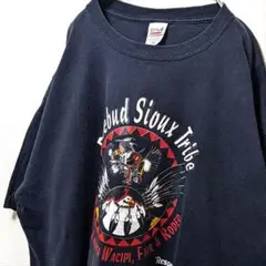 アンビル ローズバッドスートライブ デカロゴ Tシャツ ブラック黒2XL古着