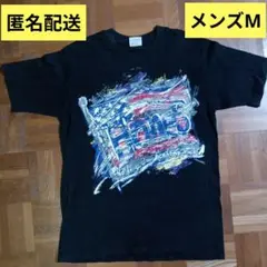 Hanes　ヘインズ 半袖　Tシャツ　黒　プリント　Мサイズ　メンズ　夏服