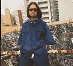 AH.H SSZ コラボ ワークシャツ ネイビー宮下パーク限定