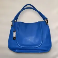 青色レザーハンドバッグ　SAZABY 未使用品