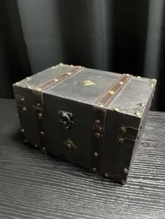 収納ケース　木製アンティークスタイル収納ボックス　宝箱