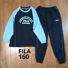 FILAフィラ　160cm　ネイビーロゴプリント 長袖ルームウエア春秋冬