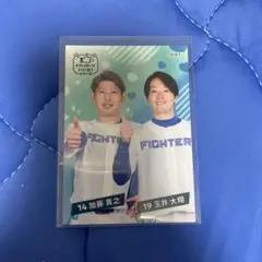 日ハム加藤貴之×玉井大翔 いいねシリーズトレカ