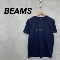 BEAMS ビームス Ｔシャツ ロゴプリント メンズ レディース M 紺