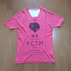 フランシストモークスF.C.T_M No5 ハイビスカススカル Tシャツ ピンク