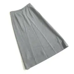 【美品】 バーバリーロンドン　ロングスカート　タイト　ウール100%　グレー　7