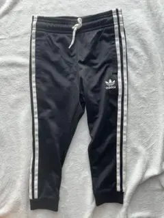 adidas 黒 ジャージ 100cm 3本ライン