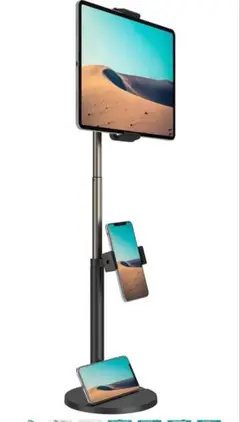 スマホ　タブレット　スタンド 360度回転　ホワイト