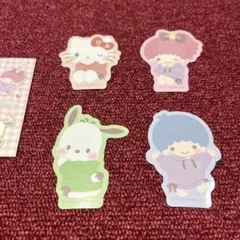 サンリオキャラクターズ　ダイカットステッカーセット 4種類