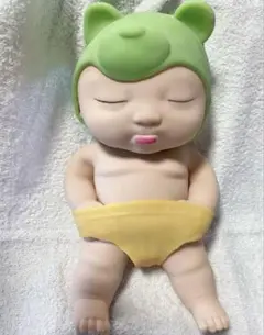 アグリーベイビーズ すやすや赤ちゃん スクイーズBIG（グリーン＆イエロー）