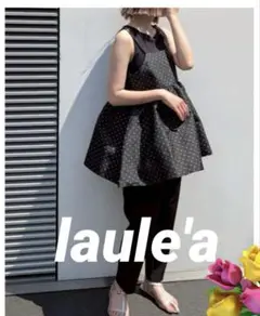 新品未使用。laule'a レディース　ドットジャガード、キャミソール　ビスチェ