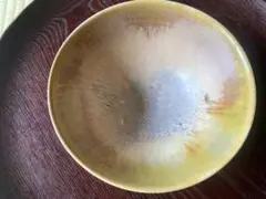 中園晋作さんの陶器のピンクと緑のボウル2個セット 中園晋作さんの陶器のピンクと緑のボウル2個セット