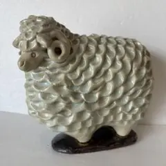 【羊の置物】ひつじ 未 干支 陶器 インテリア