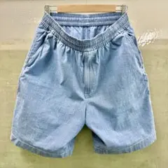 UNIQLO イージーショートパンツ M ライトブルー ショーツ ハーフパンツ