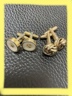カフリンクス　カフス　ボタン　2組