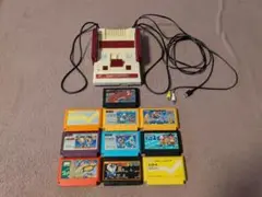 【FC】ファミコン　セット　ソフト10本付　AV化　縦縞軽減対策品