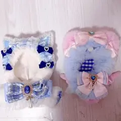 ぬい服 着ぐるみ 12cm 2点セット おすわり