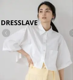 【早い者勝ち】 DRESSLAVE ハーフスリーブカラーミドリフシャツ
