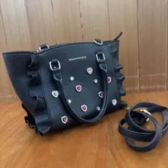 SAMANTHAVEGA ブラックハンドバッグ
