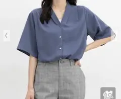 金鉛Vネックブラウス