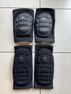 送料込　uhlsport ニーパッド エルボーパッド セット