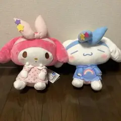 ねむねむどり〜みんぐドール マイメロディ&シナモロール ぬいぐるみ セット