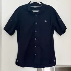 BURBERRY BLACK LABEL 半袖シャツ ネイビー