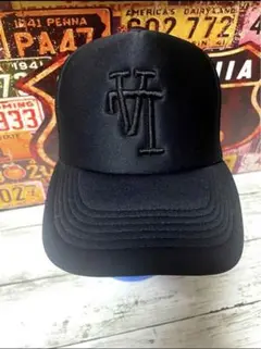【新品❣️】LA(flip) メッシュキャップ　CAP 黒　　ブラック◎