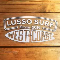 正規品☆LUSSO SURF 防水ステッカー ホワイト