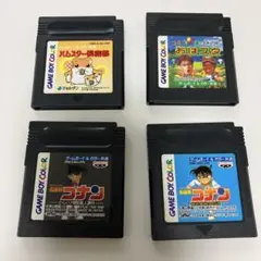 名探偵コナン等 ゲームボーイカラーソフト 4本セット レトロゲーム
