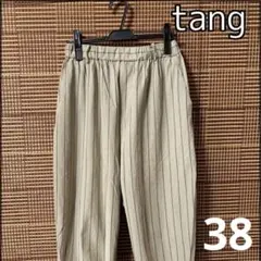 【tang/タング】リネン混イージーボールパンツ38