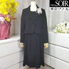 新品同様【4点セット】13号 東京ソワール 礼服 黒