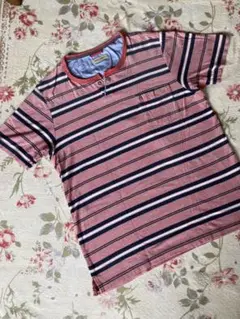 【HUSH PUPPIES】　ボーダー　胸ポケット　Tシャツ