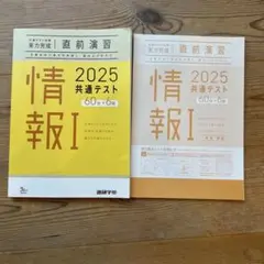 2025共通テスト対策　実力完成　直前演習　情報I 進研学参