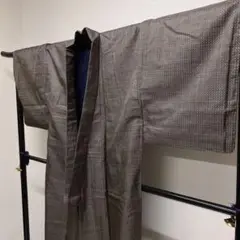 メンズ着物　大島紬　アンサンブル　ブラウン　着物　041t
