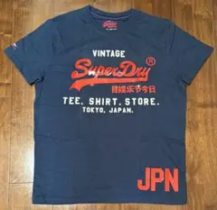Superdry ネイビー Tシャツ XL