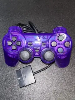 PS2 プレイステーション 有線コントローラー パープルクリア【新品】