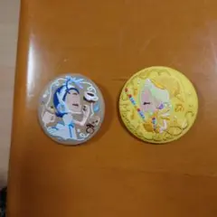 おジャ魔女どれみ 刺繍キャラクター缶バッチ2点セット