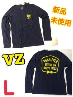 【新品・未使用・匿名配送】VZ ロンT  ネイビー　Lサイズ　トップス