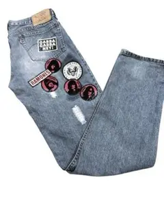 激レア　ヒステリックグラマー　RAMONES パッチ付きデニム　ヴィンテージ