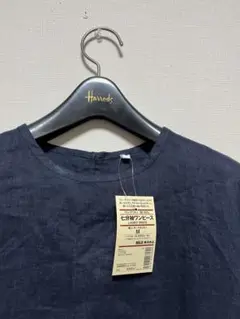 新品未使用無印良品フレンチリネン七分袖ワンピース