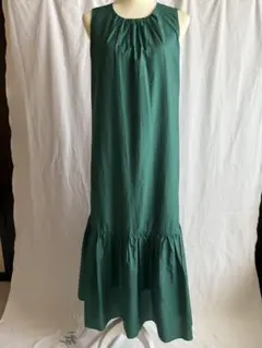CLOCHE ノースリーブロングワンピース グリーン 未着用