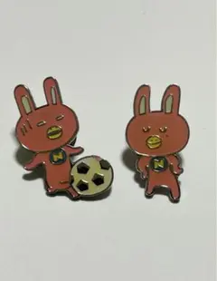 NOVA うさぎ　ピンバッジ 2個セット
