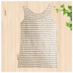 【最終処分価格】カップ付き  ブラトップ タンクトップ  M ボーダー