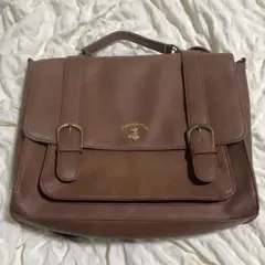 3way サッチェルバッグ くま ブラウン