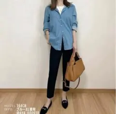 【新品未使用】Belle Cie ベルシーダンガリー デニム シャツ